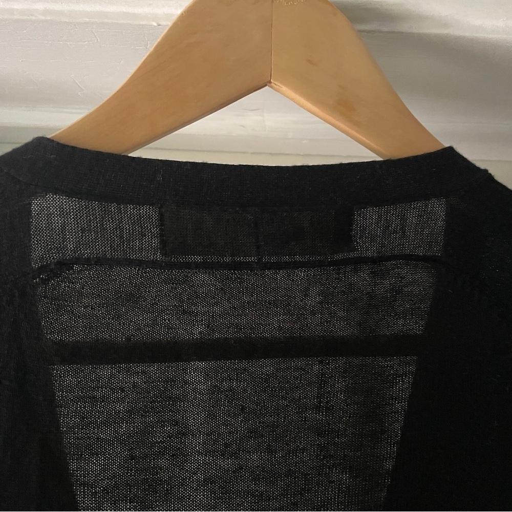 Zara Knit Black Cardigan Peplum Sweater Size S - Picture 12 of 14